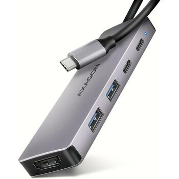 Axagon USB centrmezgls HMC-5H60 5in1, 2x USB 5Gbps, 1x USB-C 5Gbps, 1x HDMI, 100W PD, 0.15m kabelis (HMC-5H60)