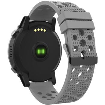 Denver Умные часы SW-660 616111100080, 500 мАч, IP68, 3,3 см, Bluetooth, USB, сенсорный, серый ремешок (616111100080)