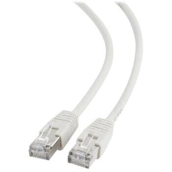 FTP Cat6 | Patch cord | Perfect connection; Foil shielded - for a reliable connection; Gold plated contacts | White | 5 m (PPB6-5M)