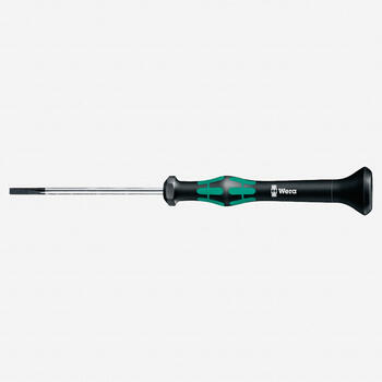 Precizitātes plakanais skrūvgriezis 2 x 50mm, Wera, 05118017001, Slotted 2.0mm, melna apdare (05118017001)