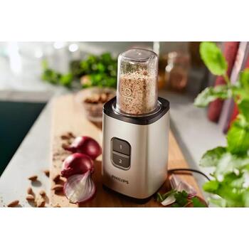 Philips Коктейльный блендер HR2604/80, 350 Вт, 0.6 Л, пластик/стекло, дробление льда, компактный дизайн, 2 скорости (HR2604/80)