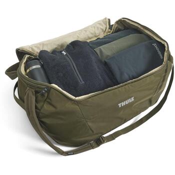 Thule дорожная сумка 3205618, 60 л, молния, плечевой ремень, ручки, внешний карман, зелёный (3205618)