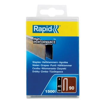 Rapid Скобы n.90 5000127, 40мм, 1500 шт., пластиковая коробка (5000127)
