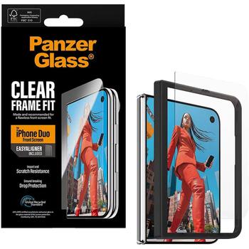 PanzerGlass FrameFit w. EasyAligner | Screen protector | Apple | iPhone Duo | Glass | Transparent (PG05367)