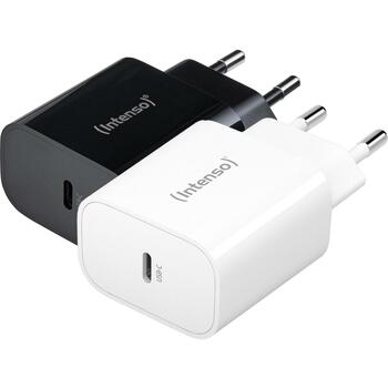 Intenso strāvas adapteris W20C, 20W, USB-C, 100-240V, 1 muciņa, ātrā uzlāde, balts (7802012)