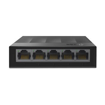 Сетевой коммутатор 5 × Gigabit 10/100/1000 Mbps RJ45 неуправляемый LS1005G 5 × 10/100/1000 Mbps Auto MDI MDIX без вентилятора Черный TP-Link (LS1005G)