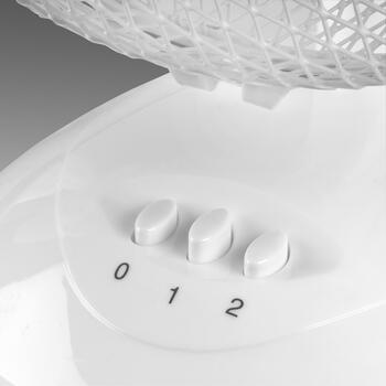 Eurom VT12 Blanc galda ventilators telpu dzesēšanai 30W 30cm oscilācija 3 ātrumi kompakts balts (385434)