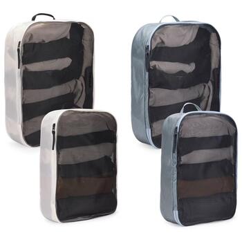 Thule Упаковочный Куб 3205580, 2x Большой, 2x Средний, 400g, Нейлон, Серый/Белый (3205580)