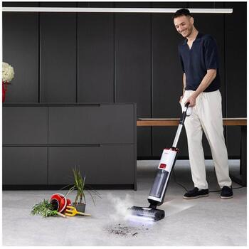 Polti RollySteam WD10 WDEU0005, паровой пылесос, 750 Вт, 0.6 л, 10 г/мин, 4.9 м, HEPA, без мешка (WDEU0005)