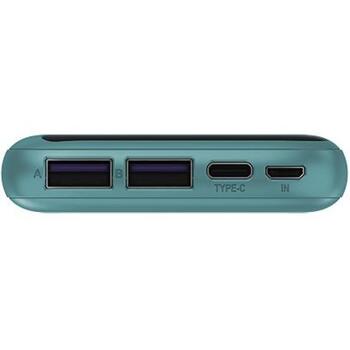 Navitel PWR10 MX Green, 10000mAh, 3.7V, 37Wh, 2xUSB-A, divvirzienu USB-C, mikro-USB, aizsardzība pret pārlādēšanu (PWR10 MX Green)