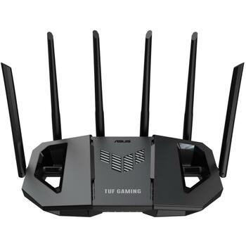 Asus беспроводной маршрутизатор TUF GAMING BE6500, 6500 Мбит/с, Dual-band, 4x 2.5GbE порта, 6 антенн, безопасность WPA3 (TUF GAMING BE6500)