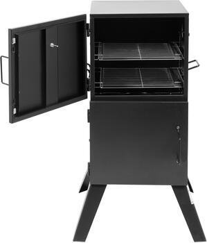 Lund коптильня 99916, 53x51x100 см, сталь, уголь, гриль, копчение, пароварка, термометр, 2 решетки, 2 чаши, 4 ручки (99916)