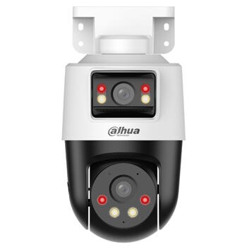 Dahua IPC-PTS1439B-E2-S-PV-0360B PTZ IP-камера 4+4 MP двойной объектив Smart Dual Light Active Deterrence панорамирование наклон IR 30 м PoE IP66 чёрно-белый (PTS1439B-E2-S-PV-0360B)