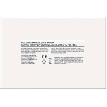 Emos SLA Аккумулятор B9659, 6 V, 7 Ah, Faston 4,7 мм, AGM, 1 шт., 5 лет, без обслуживания, электронные системы безопасности (B9659)