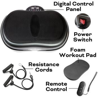 Reviber Вибрационная платформа RV-VIFU/ER-07, 500W, 120kg, 3 программы, 14mm амплитуда, пульт дистанционного управления (RV-VIFU/ER-07)