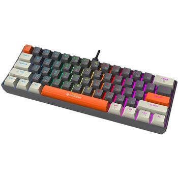 Tracer клавиатура TRAKLA47873, 61 клавиша, USB, механическая, RGB подсветка, 50 млн нажатий, анти-гостинг, серая (TRAKLA47873)