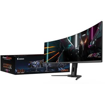 Gigabyte CO49DQ OLED изогнутый игровой монитор, 5120x1440, 1800R, 144Hz, 0.03ms, KVM, FreeSync Premium Pro, HDMI 2.1 (AORUS CO49DQ EK1)