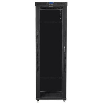 Lanberg монтажный шкаф 19 47U FF01-8047-12BL, 800кг, 80см, 232см, 100см, черный, стеклянная дверь, с замком, с LCD (FF01-8047-12BL)
