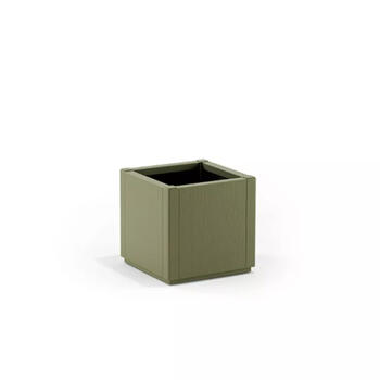 Stefanplast Ethica 2168702, puķu kaste, 36x36x35cm, 38L, zaļa, modulāra, plastmasa, drenējoša apakša (2168702)