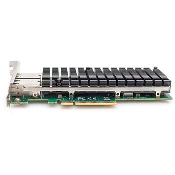 Digitus сетевая карта DN-10163, 2x10Gbps, PCIe x1, Intel X540-BT2, 10GBase-T, IEEE 802.3an, низкопрофильная (DN-10163)