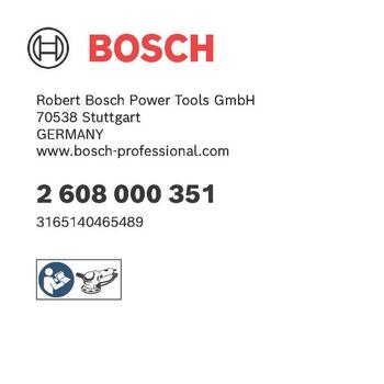 Ekscentra slīpmašīnām SLĪPĒŠANAS PAMATNE AR 8 ATVERĒM BOSCH 2608000351 (2608000351)