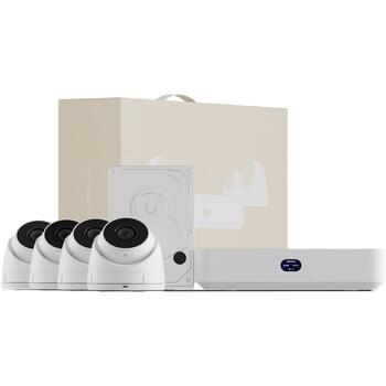 Ubiquiti UNVR-Instant-KIT, комплект видеонаблюдения, 1 ТБ, 4 камеры, 30 м ночного видения, IP66, PoE, 9 Вт (UNVR-Instant-KIT)