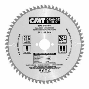 CMT Zāģripa kokam 292.235.48M, 235mm, 30mm, 48 zobi, 2,8mm, 1,8mm, 15°, 15° ATB, šķērszāģēšanai (292.235.48M)