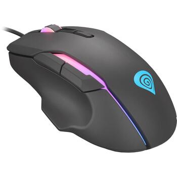 Genesis spēļu pele Xenon 220 NMG-1572, 6400dpi, 7 pogas, ergonomisks, RGB apgaismojums, USB-A (NMG-1572)