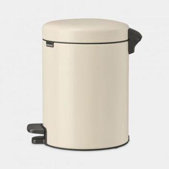Brabantia NewIcon 149900 мусорное ведро, 5л, 20,5см, 29,1см, тихое закрывание крышки, педаль, съемная внутренняя корзина (149900)