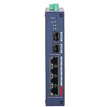 Dahua сетевой коммутатор CHS4206-4ET-90, 6 портов, 4 PoE, 100M, 90W PoE бюджет, настольная модель, L2 (CHS4206-4ET-90)