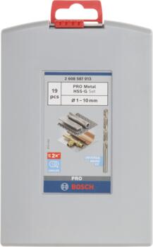 Metāla urbju komplekts PRO METAL HSS-G, ilgmūžīgi un precīzi, 2608587013 BOSCH (2608587013)