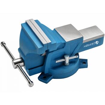 Hogert griezes vice, HT3B611, 125mm, 4 skrūves, ductile cast iron, 360° rotācija (HT3B611)