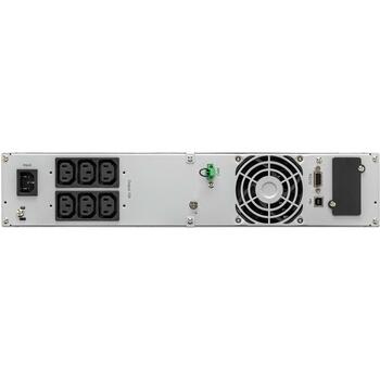 Eaton UPS 9E2000IR 2 kVA, 1800 W, 6 C13/C14, 7 Ah, 12 V, LCD displejs, 2U, 45 dB, 91% efektivitāte (9E2000IR)