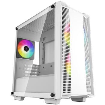 Deepcool ARGB Micro-ATX КОРПУС CC360 R-CC360-WHAPM3-G-1, 1x USB3.0, 1x USB2.0, 1x Audio, 2x 3.5