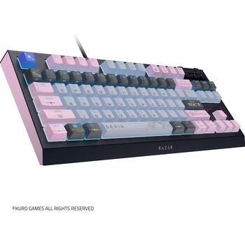 Razer BlackWidow V4 Tenkeyless HyperSpeed RZ03-05481200-R3M1 spēļu tastatūra, bezvadu, Bluetooth, 2.4 GHz, US QWERTY (RZ03-05481200-R3M1)