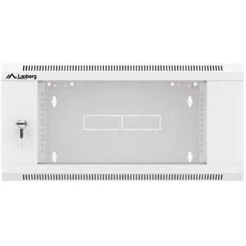 Lanberg Настенный шкаф WFFA-5604-10S, 4U, 600mm, 60kg, RAL7035, стеклянные двери, IP20 (WFFA-5604-10S)
