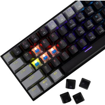 White Shark Клавиатура WAKIZASHI-2-US-B-G-BLUE.SW, 64 клавиши, 1.5м, механическая, RGB подсветка, синие переключатели (WAKIZASHI-2-US-B-G-BLUE.SW)