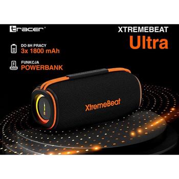 Tracer XtremeBeat Ultra TWS портативная Bluetooth колонка TRAGLO47542, 25 Вт, Bluetooth 5.3, IPX6, 10 м, 2 канала (TRAGLO47542)