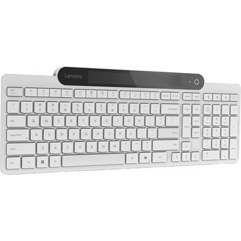 Lenovo 800 Self-Charging klaviatūra GY41R69609, Bluetooth, balta, bezvadu savienojums, Lietuviešu izkārtojums (GY41R69609)