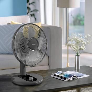 PHILIPS 1000. sērijas galda ventilators, melns (CX1030/01)