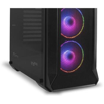Genesis Datora korpuss IRID 505 ARGB NPC-1518, Mid Tower ATX, 4x120mm ARGB ventilatori, 7x2.5 collu, 2x3.5 collu, USB 3.0, USB 2.0 (NPC-1518)