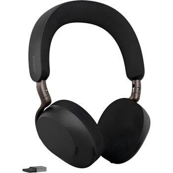 Jabra гарнитура Evolve3 75 MS Link390a 37599-999-999, Bluetooth 5.3, 20-20000 Hz, 35 Ω, 108.5 dB, 6 микрофонов, ANC, 22 ч, 30 м (37599-999-999)