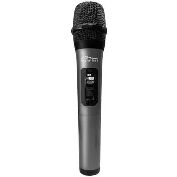 Media-Tech Беспроводной микрофон MT398, 20м, 2.4GHz, 3.5mm, 6.3mm, AA батареи, USB-C зарядка, ЖК-дисплей (MT398)