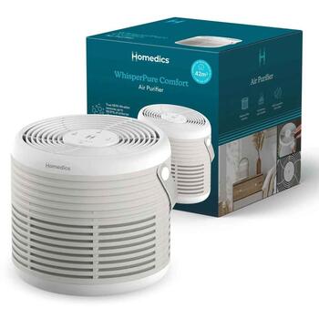 Homedics Очиститель воздуха AP-T63BG-WW, 42м², 20-53дБ, True HEPA фильтр с активированным углем, предфильтр (AP-T63BG-WW)