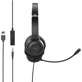 Acer Офисные наушники GP.HDS11.02D, 32Ω, 20-20kHz, Микрофон с держателем, 30 мм динамические драйверы (GP.HDS11.02D)