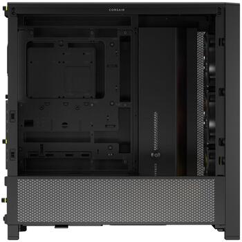 Corsair корпус для ПК FRAME 4000D RS ARGB CC-9011296-WW, Mid-Tower, черный, ATX, 3x120мм ARGB вентилятора, закаленное стекло (CC-9011296-WW)