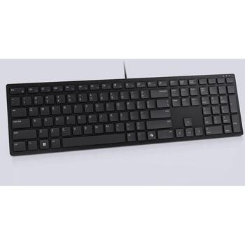 Dell klaviatūra KB525C 580-BBTH, USB-C, melna, QWERTY, klaviatūras izkārtojums: igauņu, kluss taustiņi, izturīga pret izliešanu (580-BBTH)