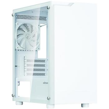 Zalman T4 Plus White Mini Tower Корпус ZM-T4 PLUS WHITE, 385x208x425mm, 3.9kg, mATX/Mini-ITX, 4xPCI, 1x120mm ARGB вентилятор (ZM-T4 PLUS WHITE)