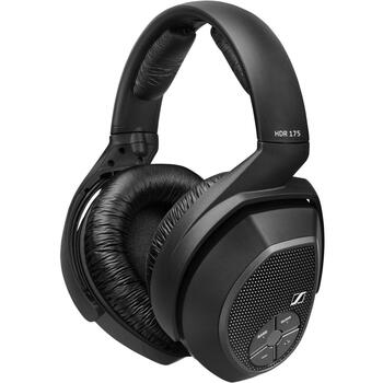 Sennheiser RS 175-U bezvadu austiņas, 508676, 17-22000 Hz, 114 dB, 100 m, 18 h, virs auss, melnas (508676)