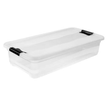 Коробка с крышкой Crystalbox Cornelia 79,5x39,5x17см 33л прозрачная 0610426001 Keeeper (0610426001)